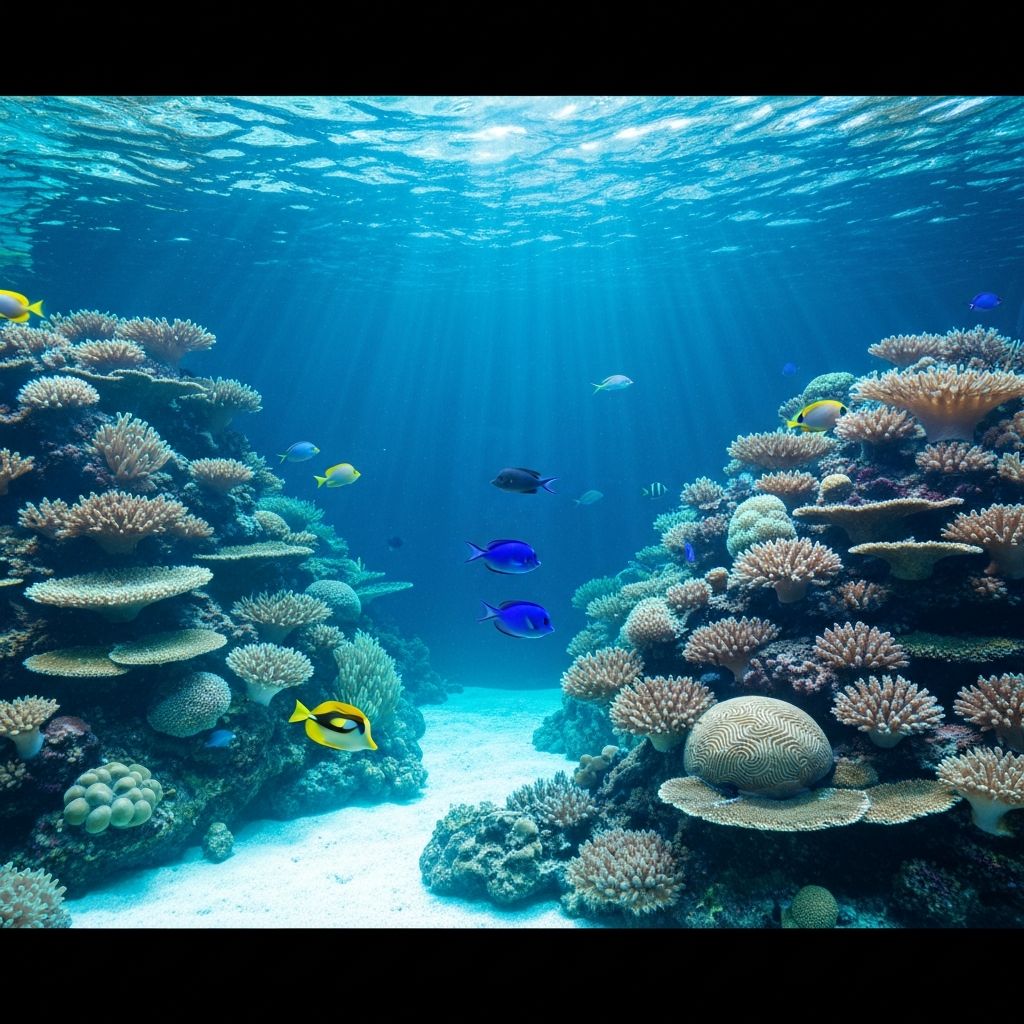 Arrecife de coral espectacular